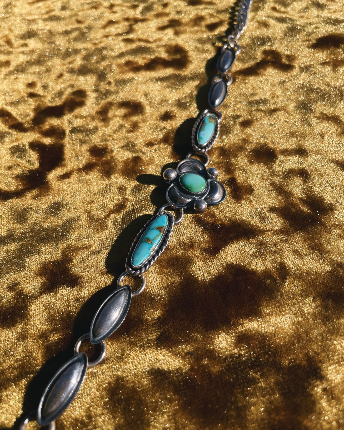 Sonoran & Kingman Turquoise Sterling Silver Choker Necklace