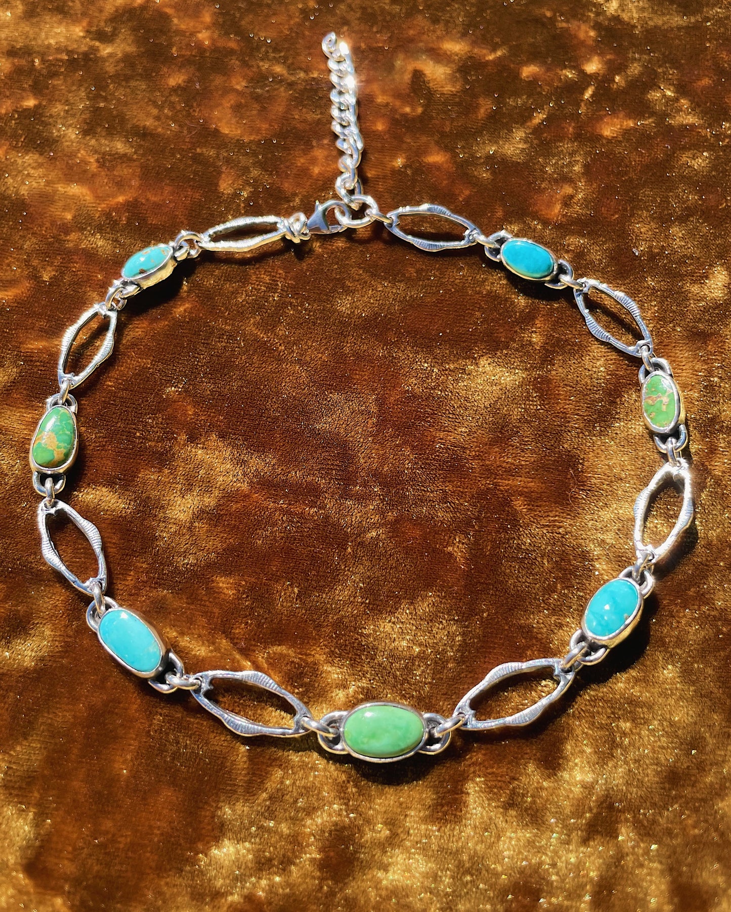 *Custom for Gabriella*Dainty Sonoran Turquoise Choker