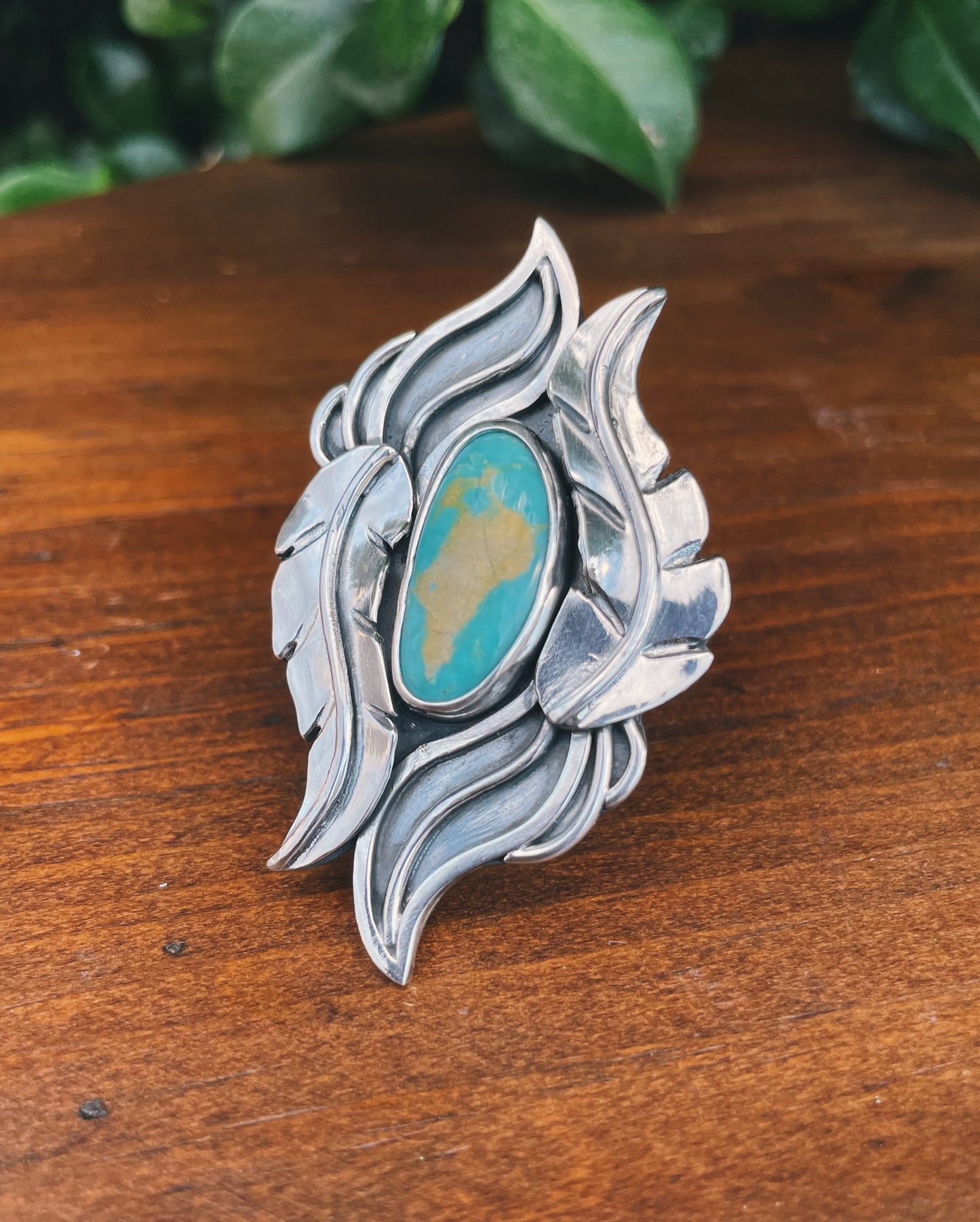 Hachita Turquoise Ring Size 7