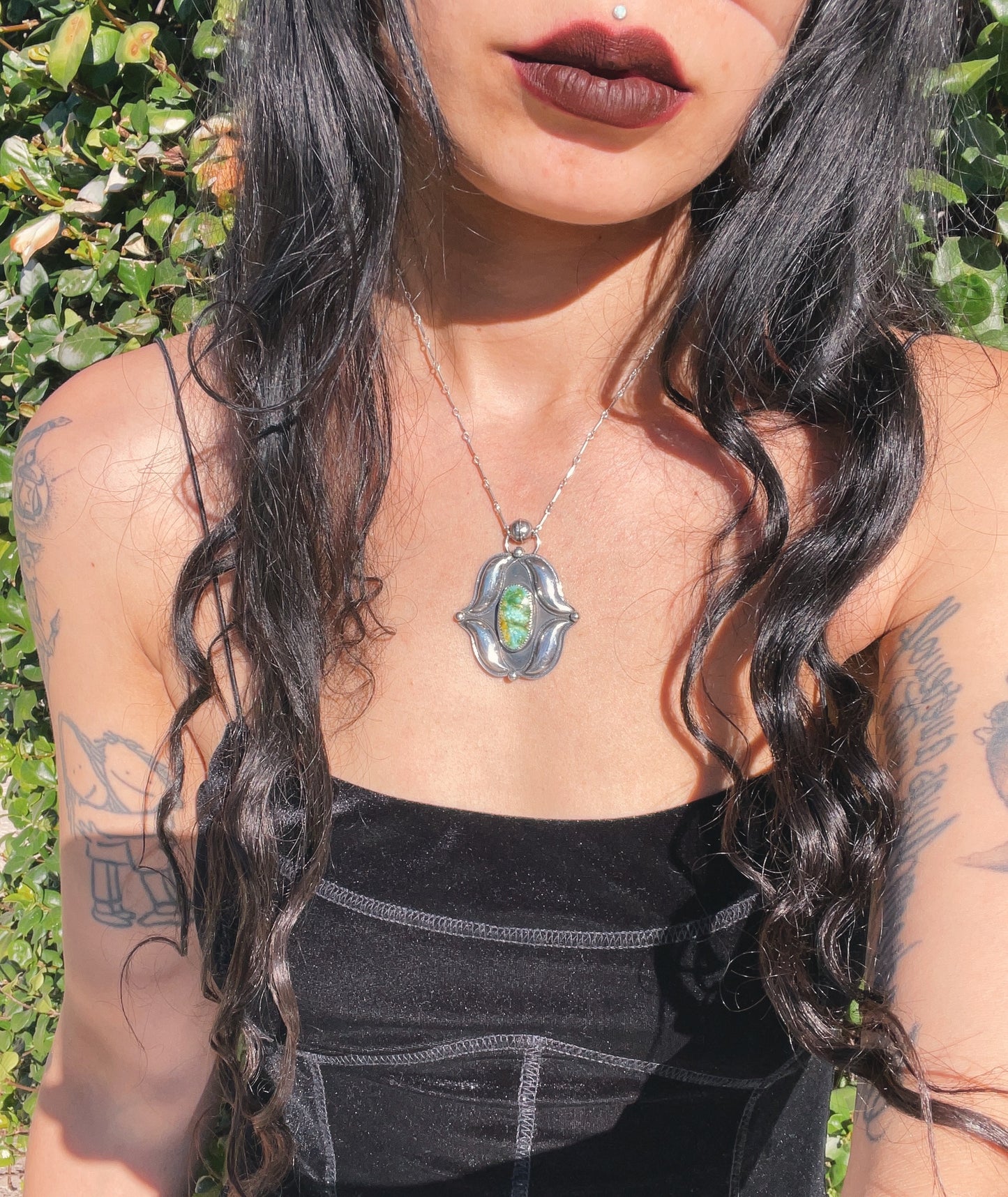 Sonoran Turquoise Sterling Silver Necklace