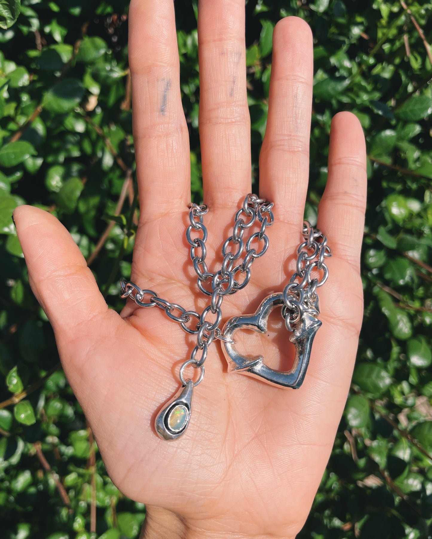 Heartthrob + Opal Tear Drop Lariat Choker