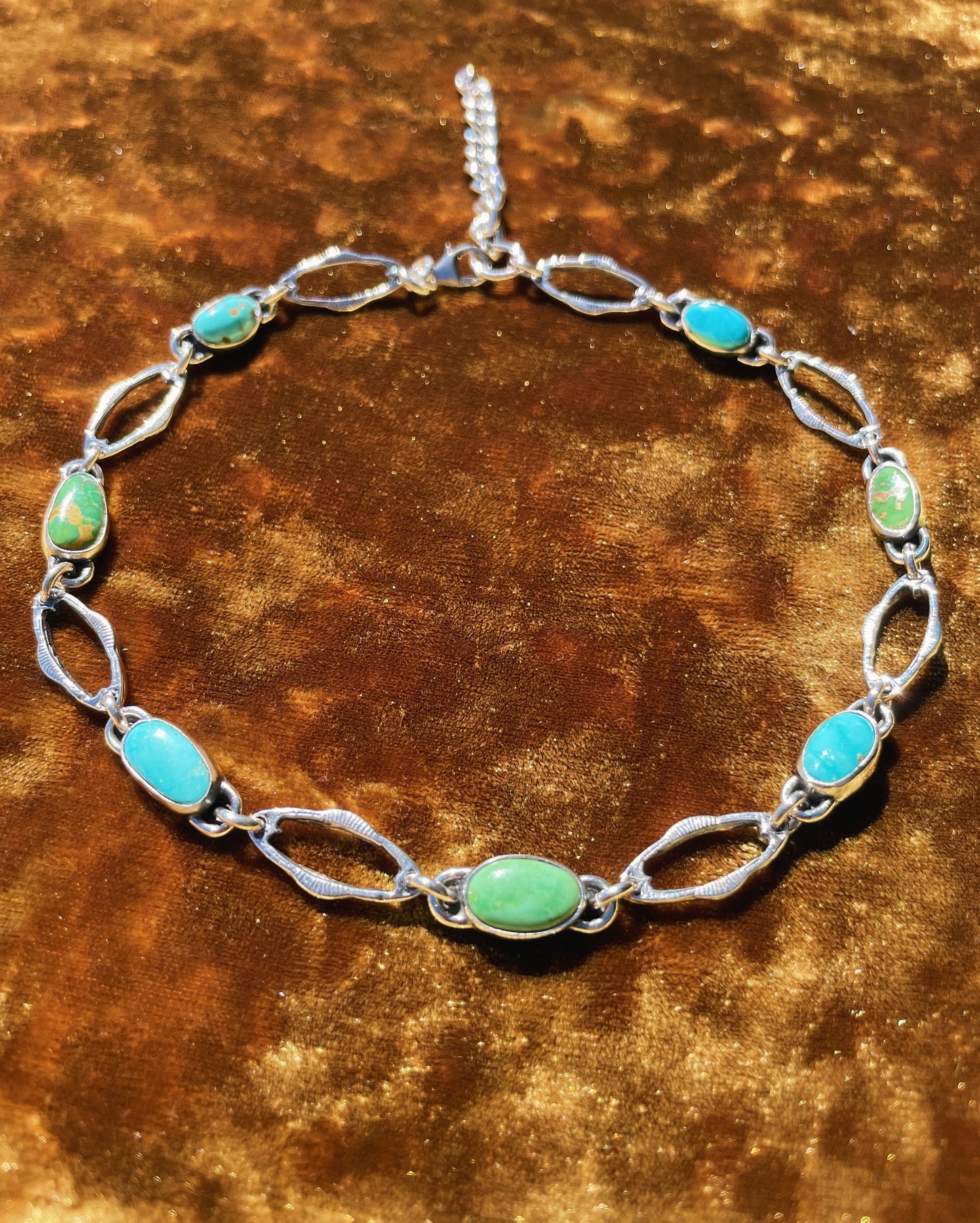 *Custom for Gabriella*Dainty Sonoran Turquoise Choker