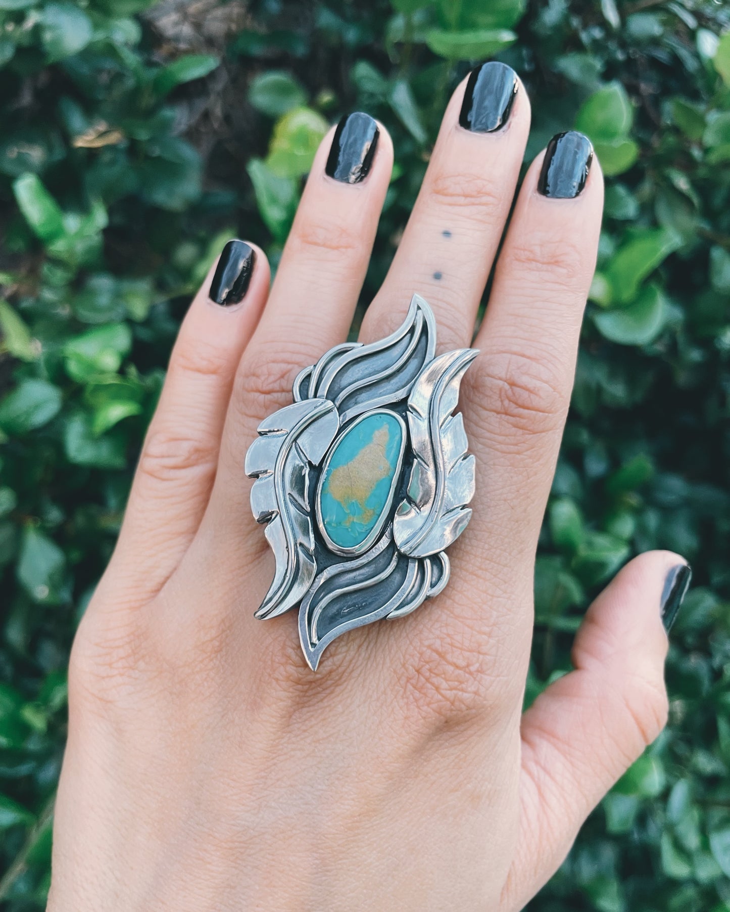 Hachita Turquoise Ring Size 7