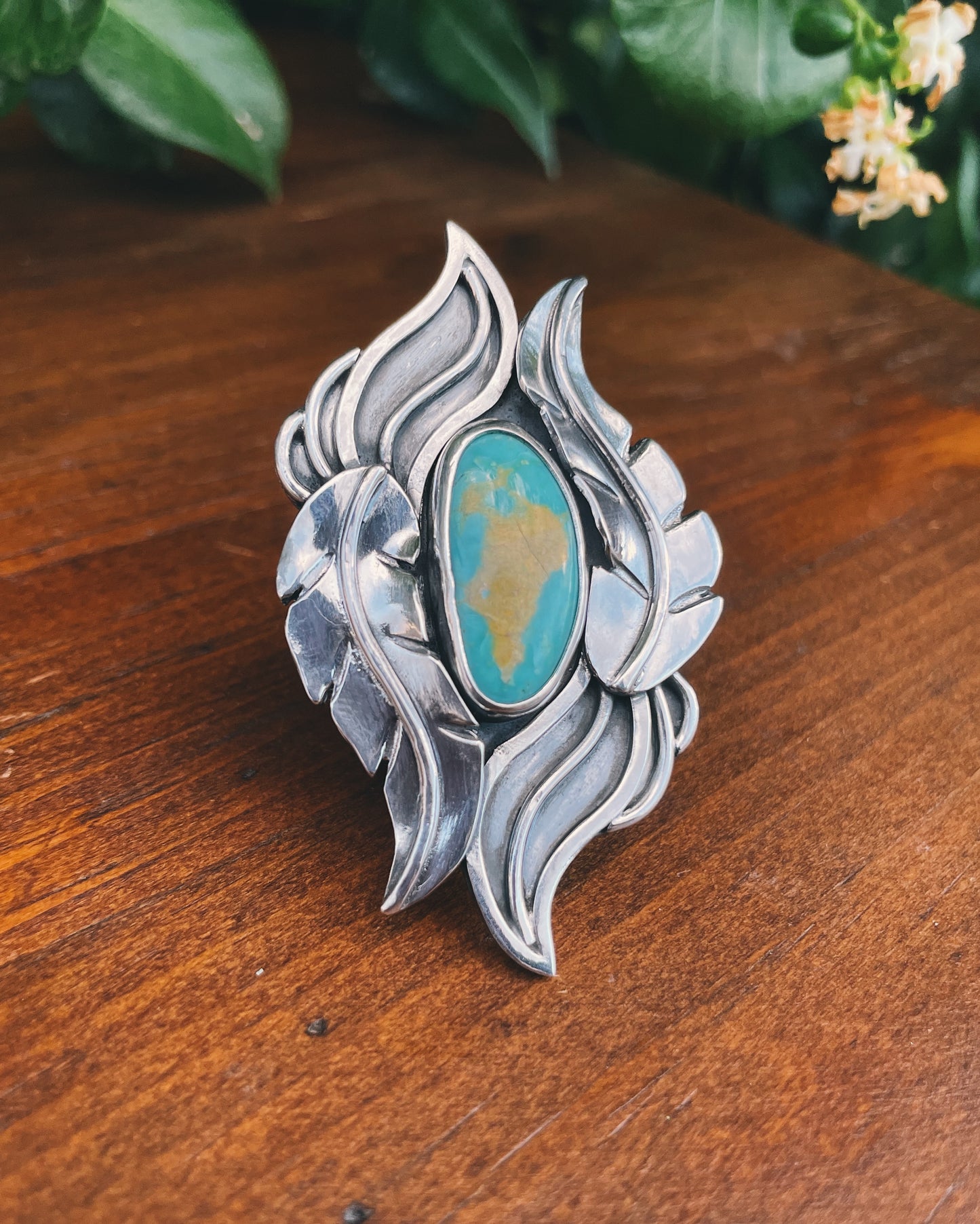 Hachita Turquoise Ring Size 7