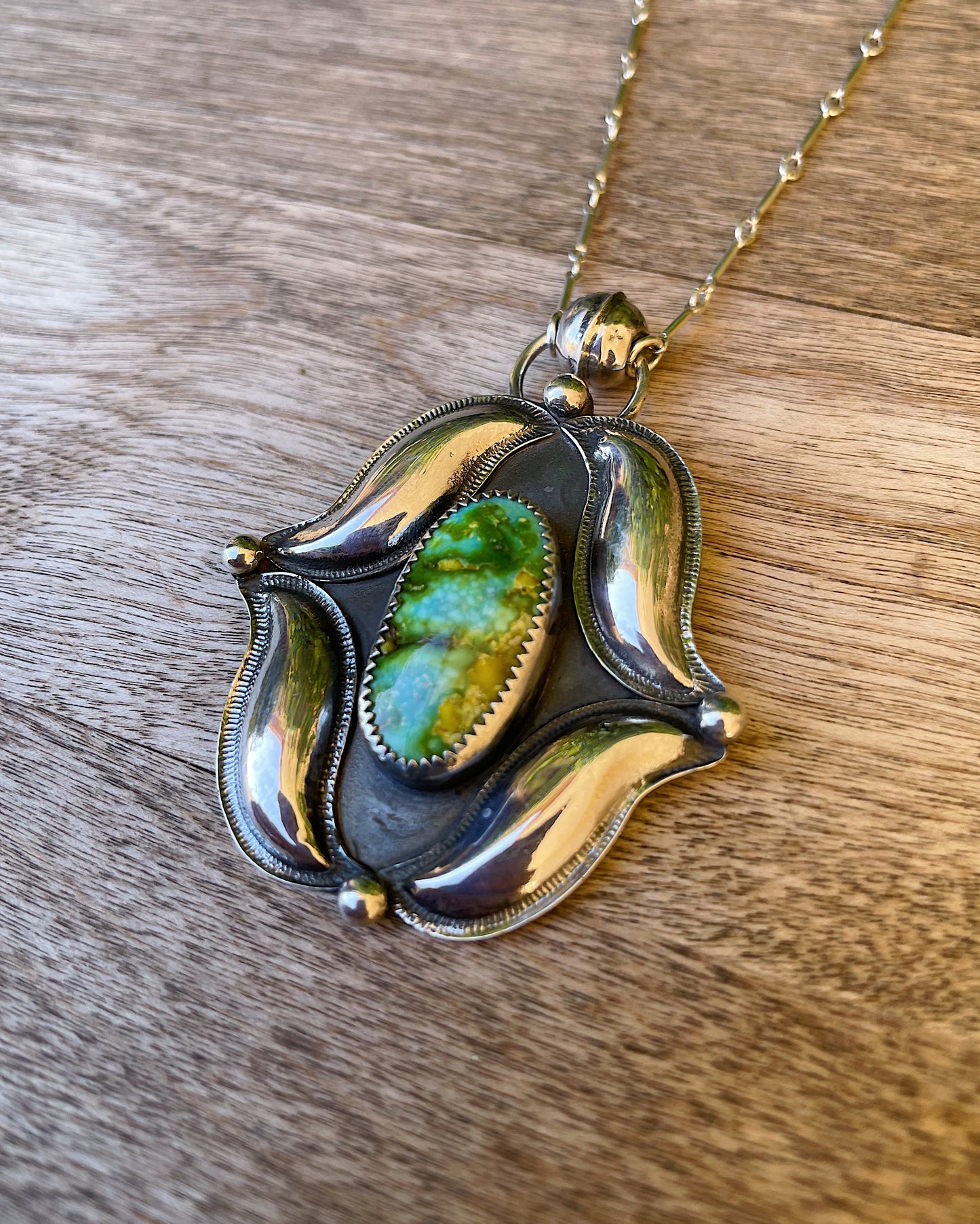 Sonoran Turquoise Sterling Silver Necklace