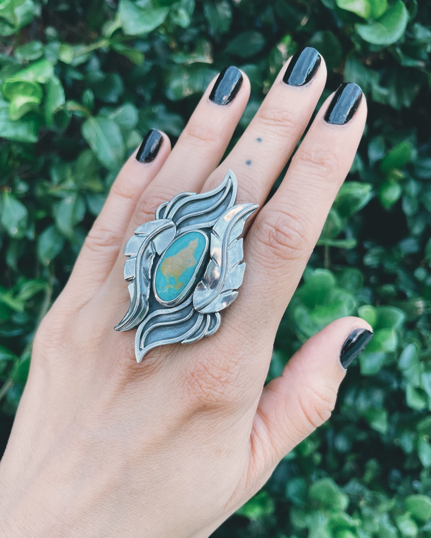 Hachita Turquoise Ring Size 7
