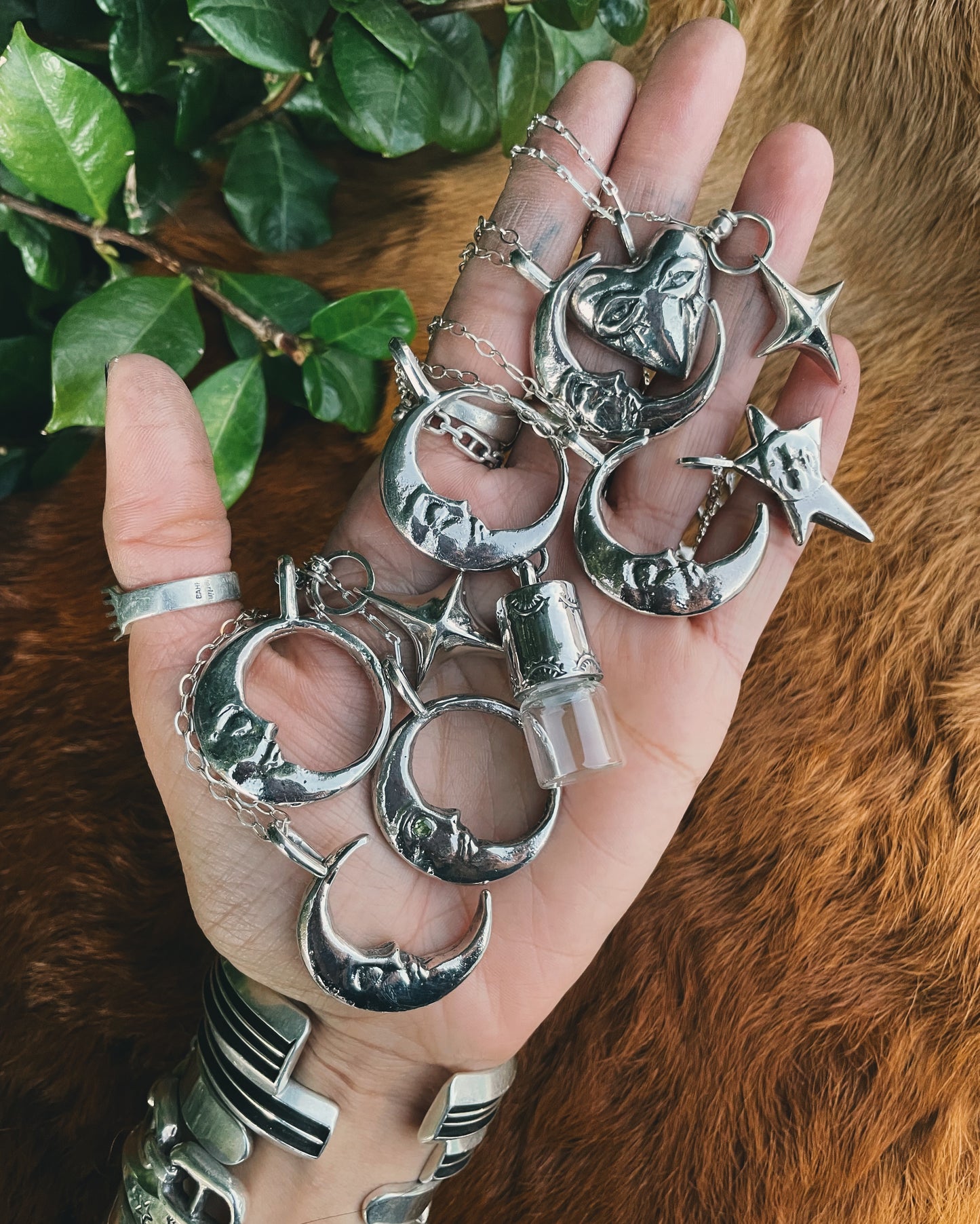 Sterling Man in the Moon pendant