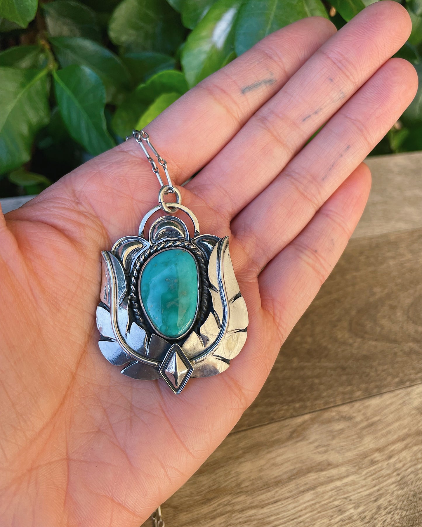 Hachita Turquoise Pendant