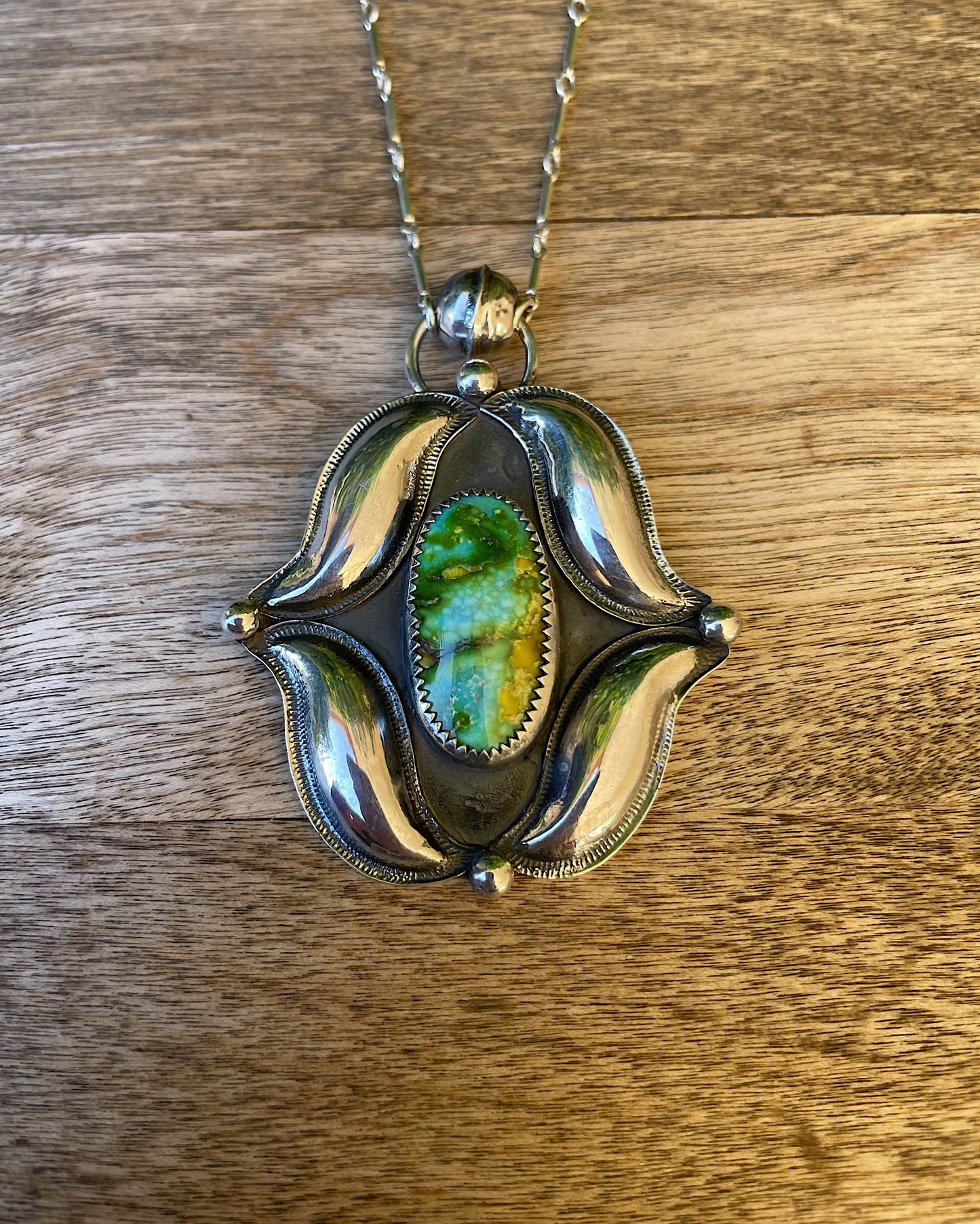 Sonoran Turquoise Sterling Silver Necklace
