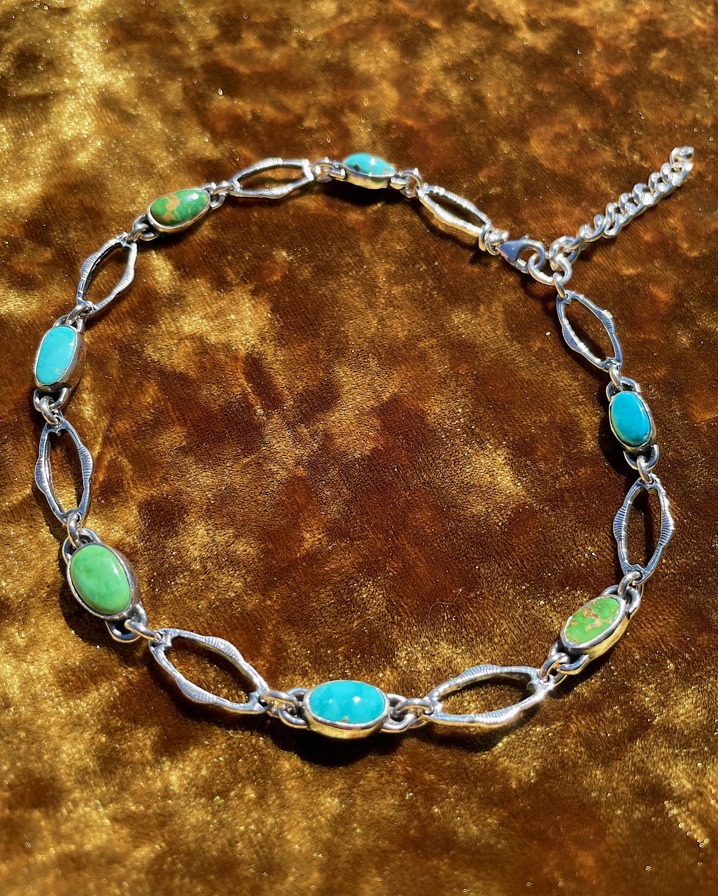 *Custom for Gabriella*Dainty Sonoran Turquoise Choker
