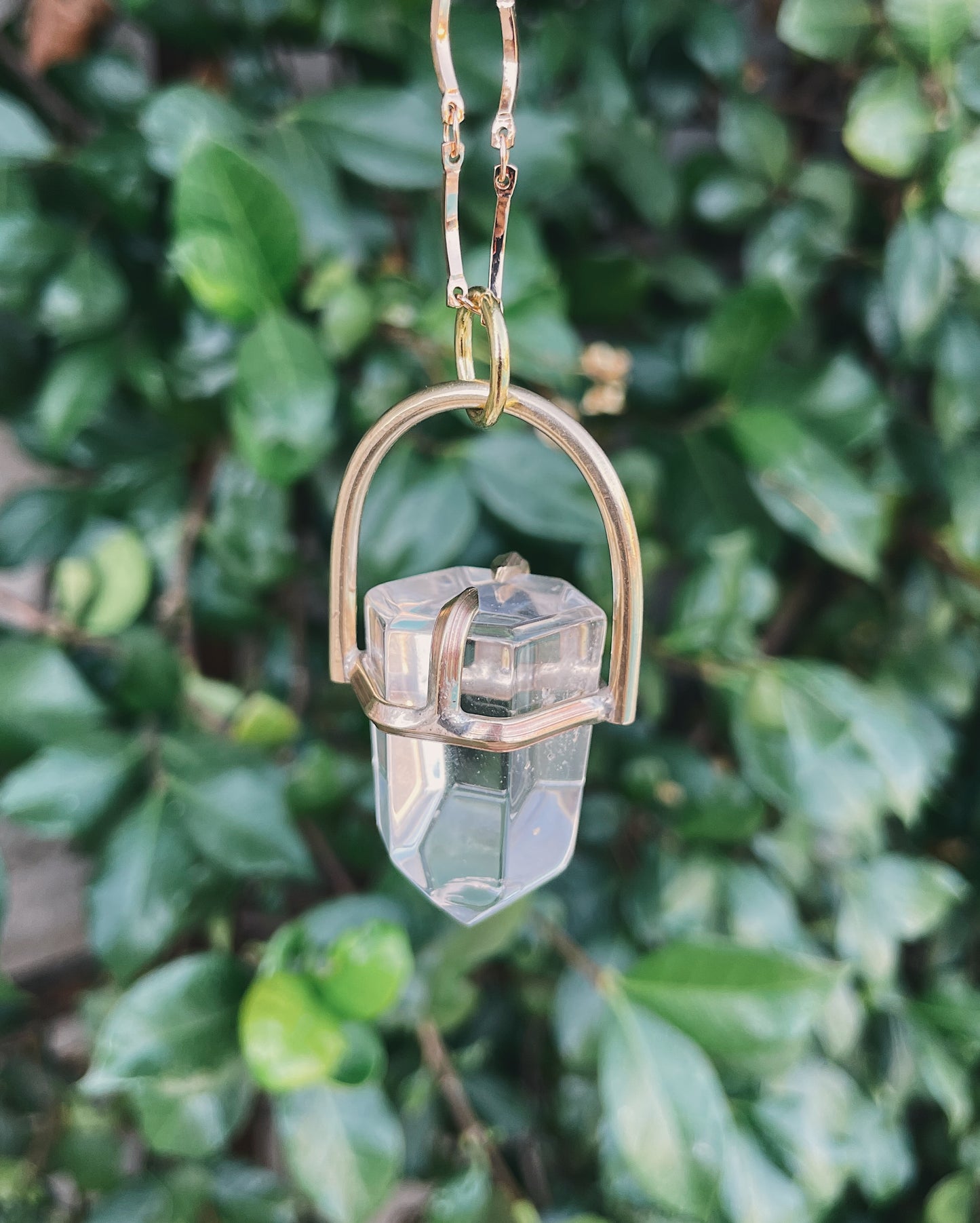 Clear Quartz Prong Talisman