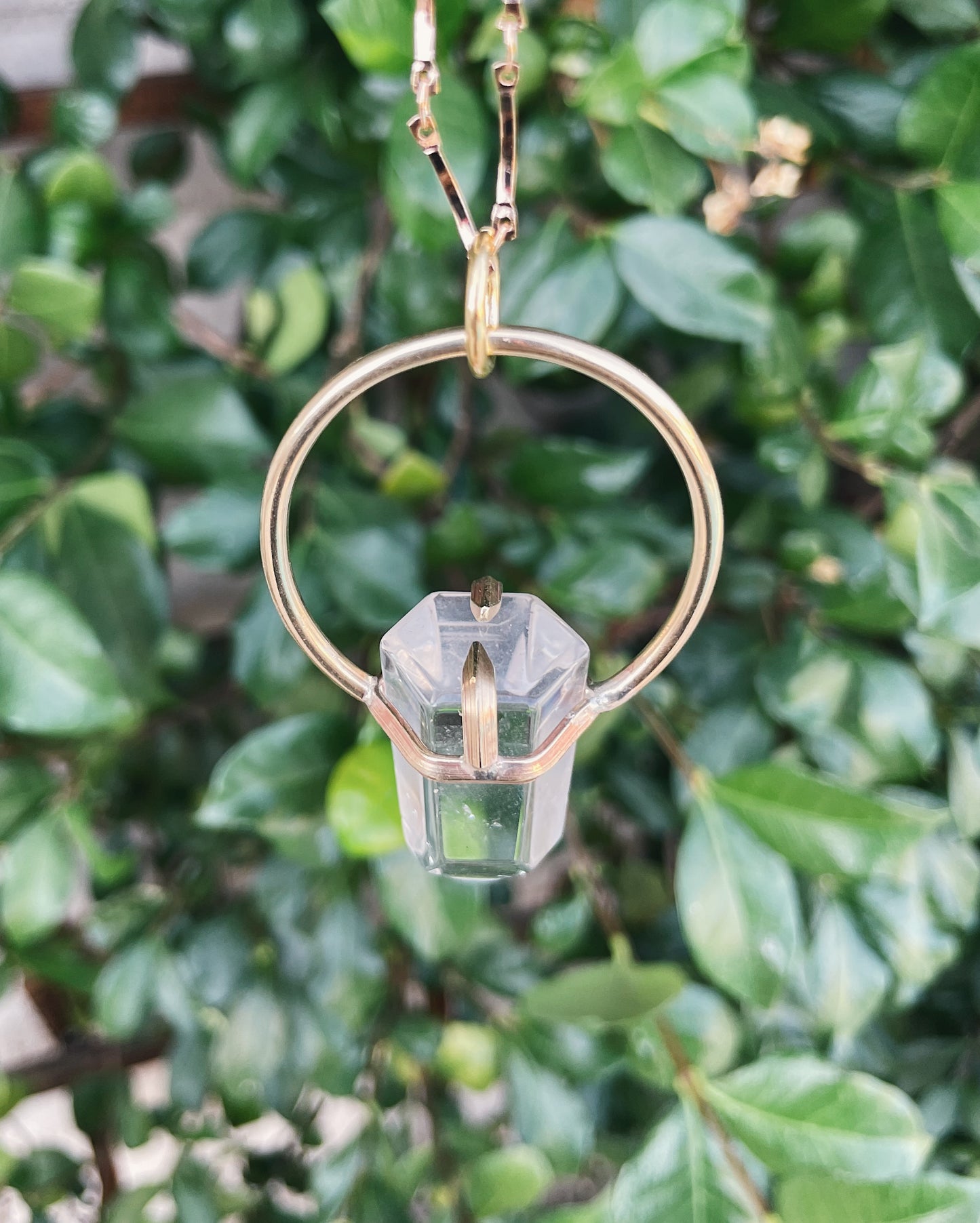 Clear Quartz Prong Talisman