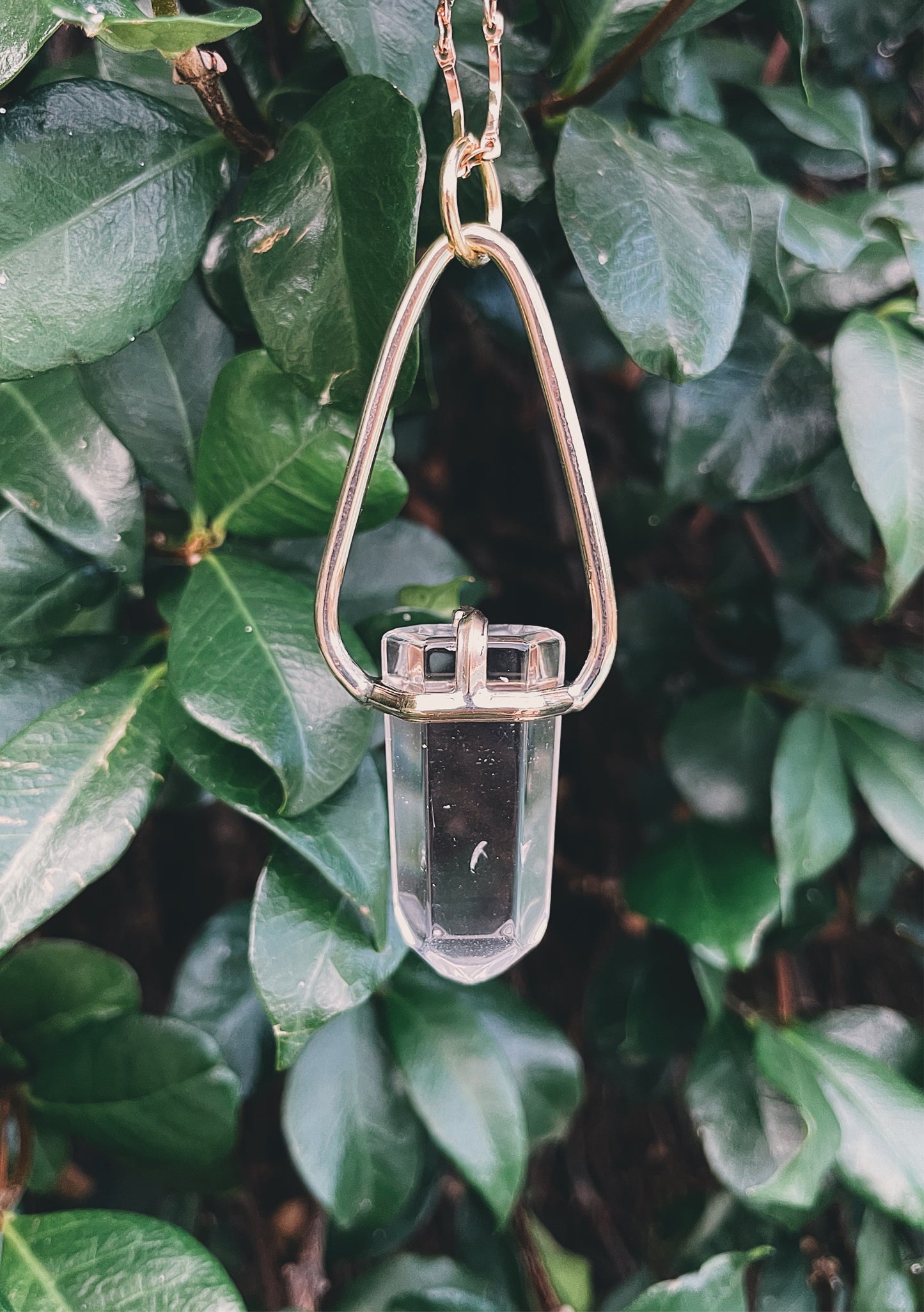 Clear Quartz Prong Talisman