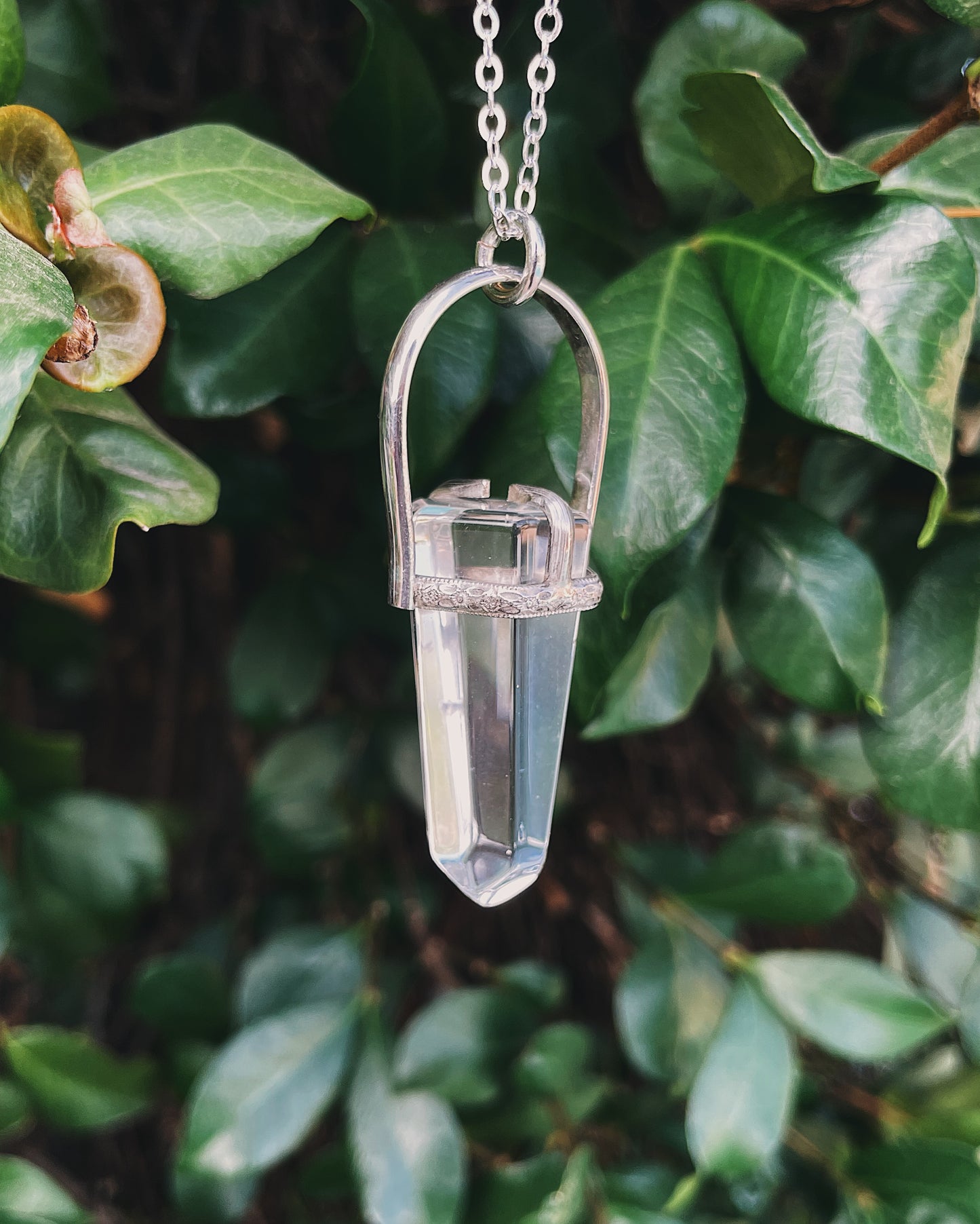 Clear Quartz Prong Talisman