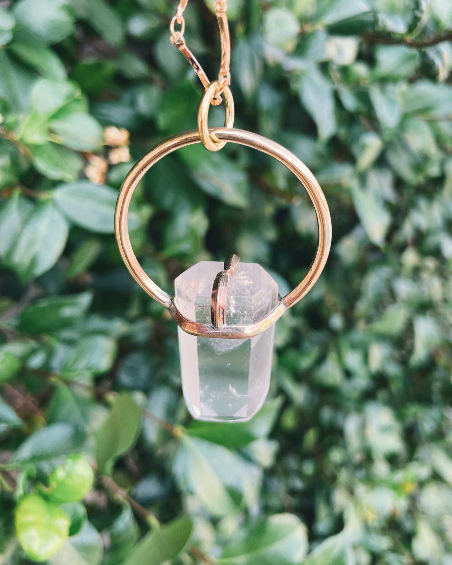 Clear Quartz Prong Talisman