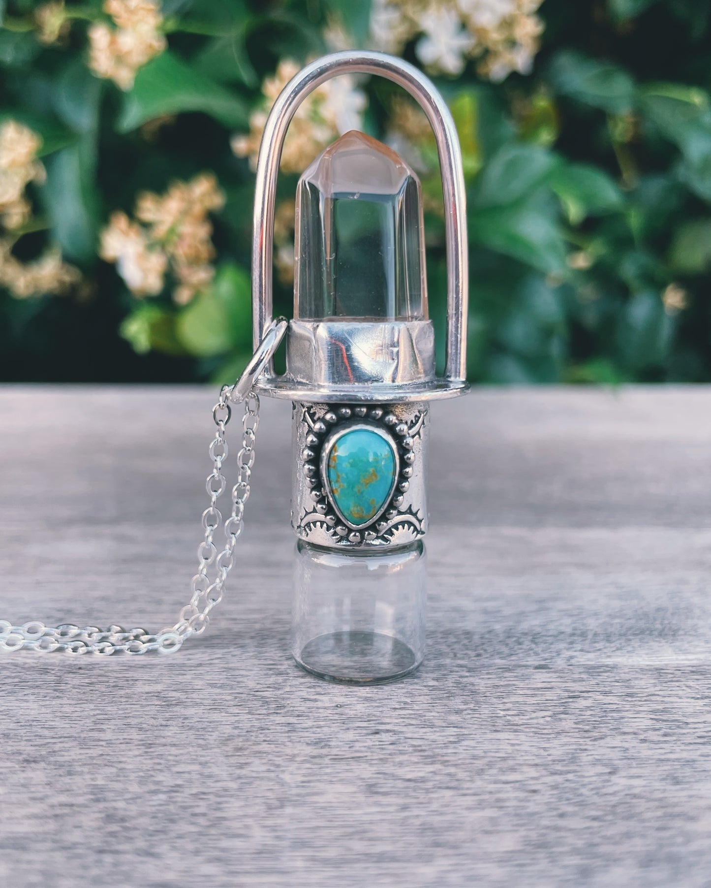 Pink Quartz & Kingman Turquoise