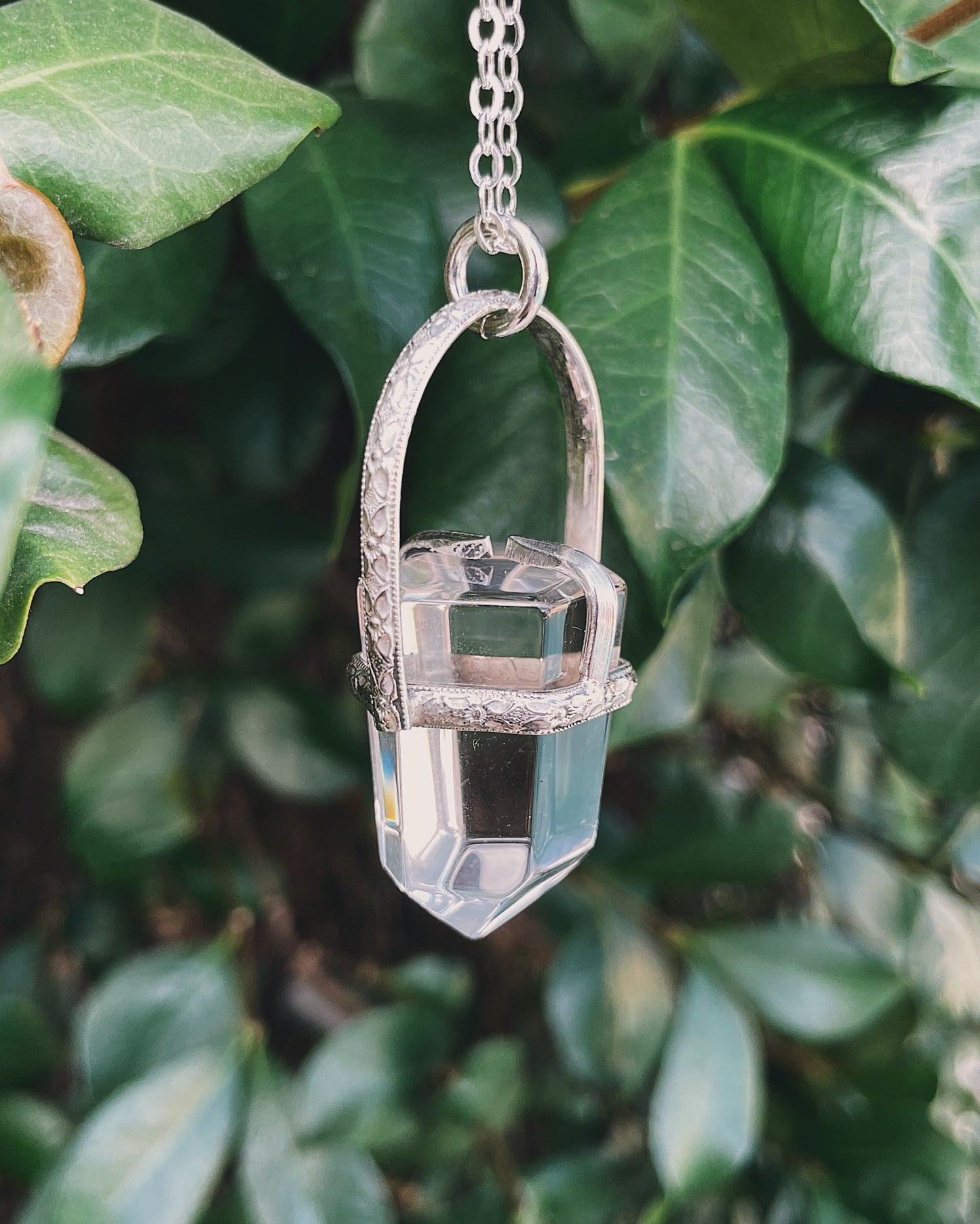 Clear Quartz Prong Talisman