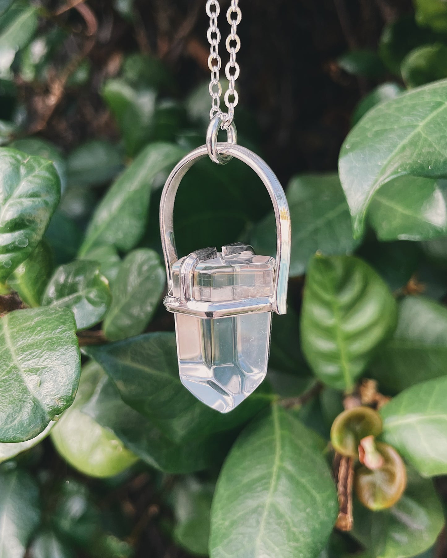 Clear Quartz Prong Talisman