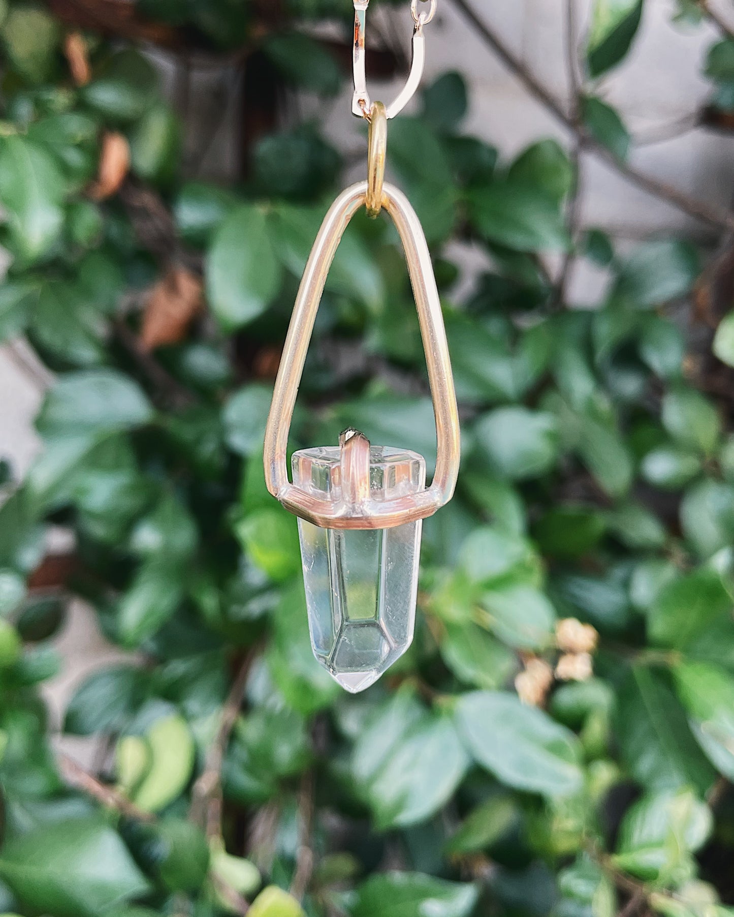 Clear Quartz Prong Talisman