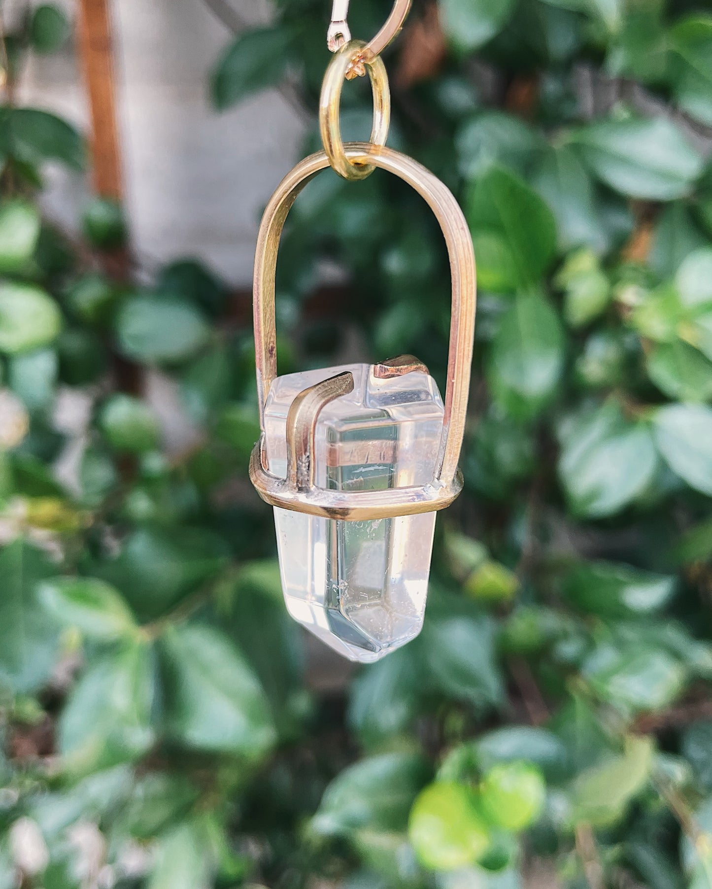 Clear Quartz Prong Talisman