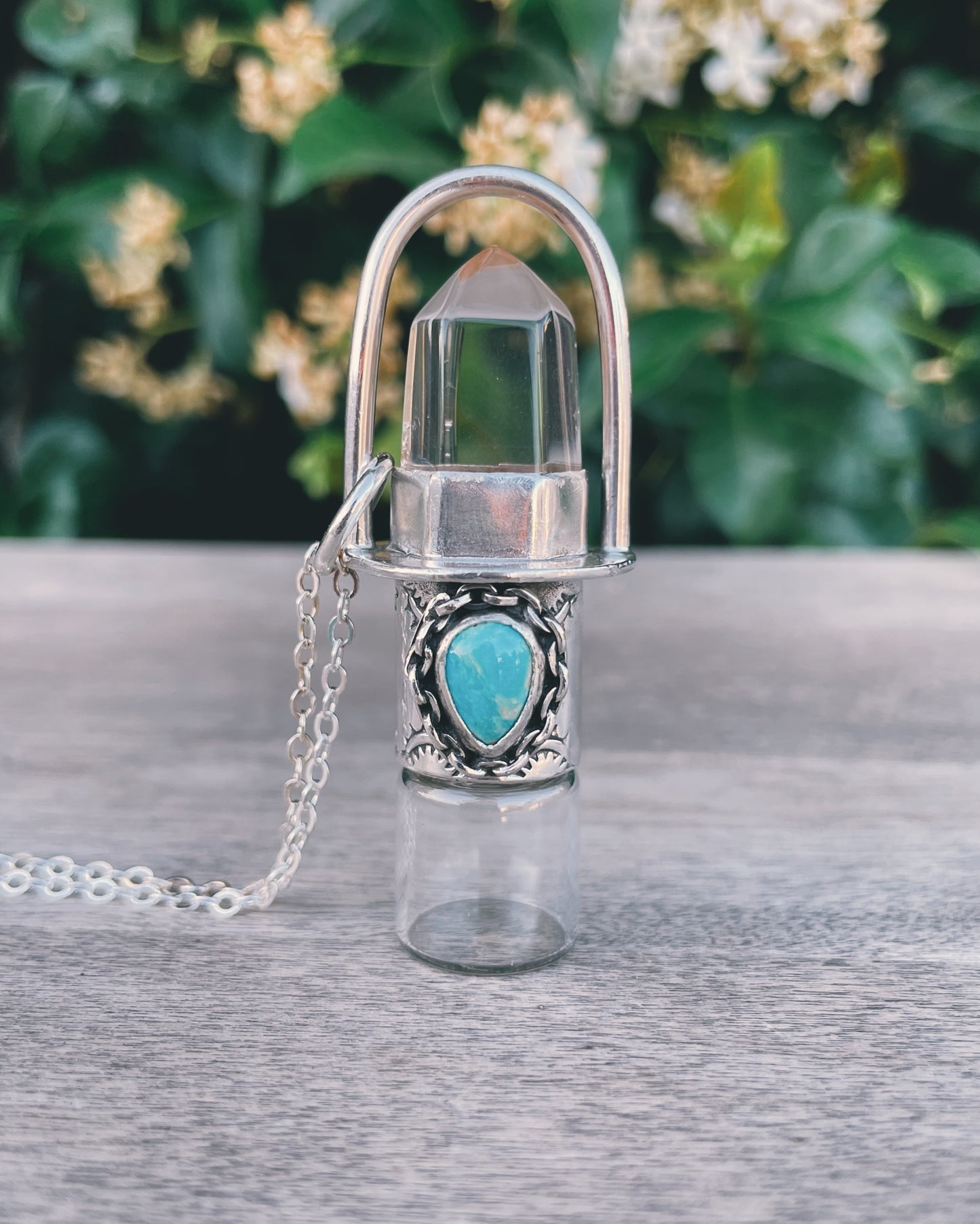 Pink Quartz & Kingman Turquoise
