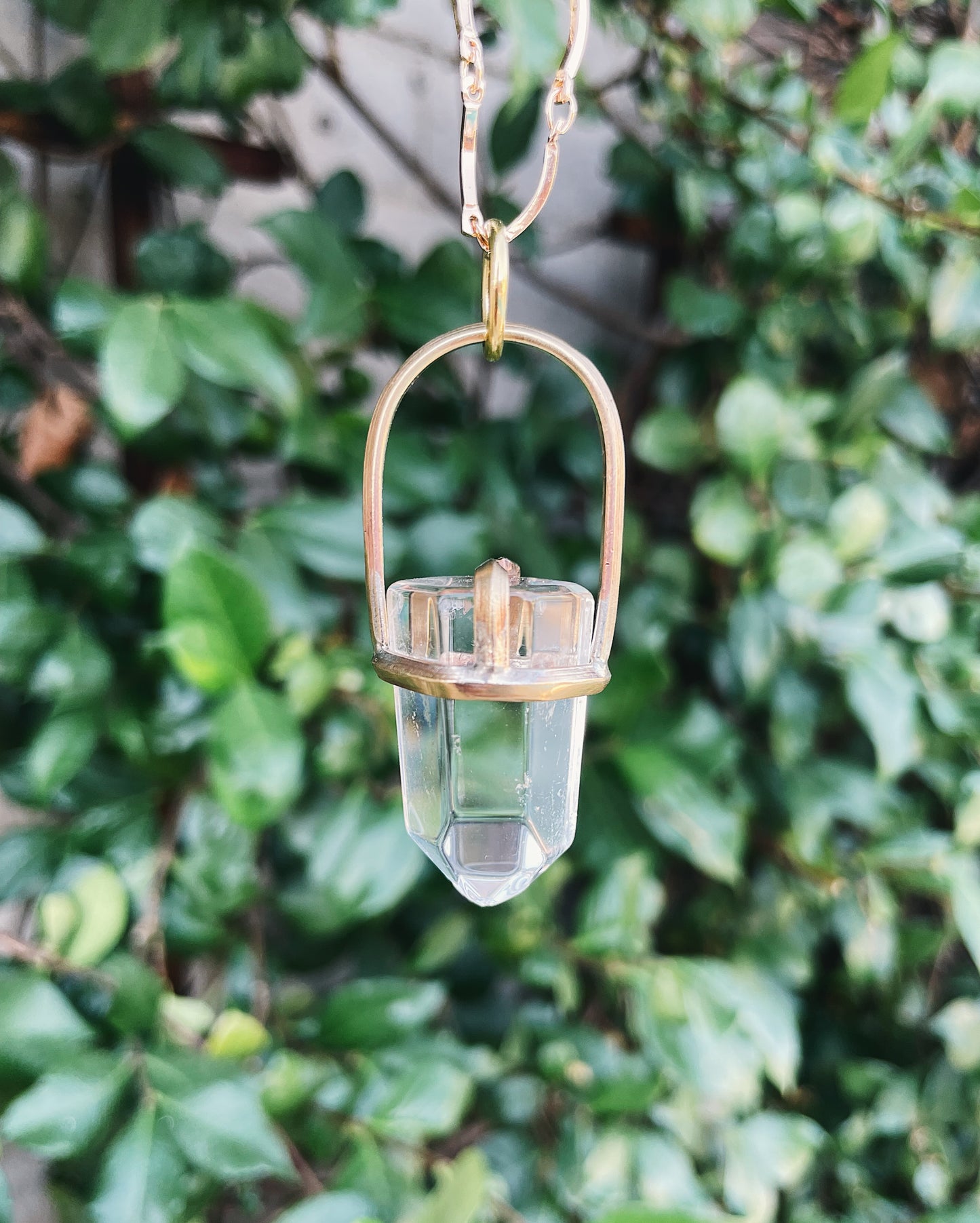 Clear Quartz Prong Talisman