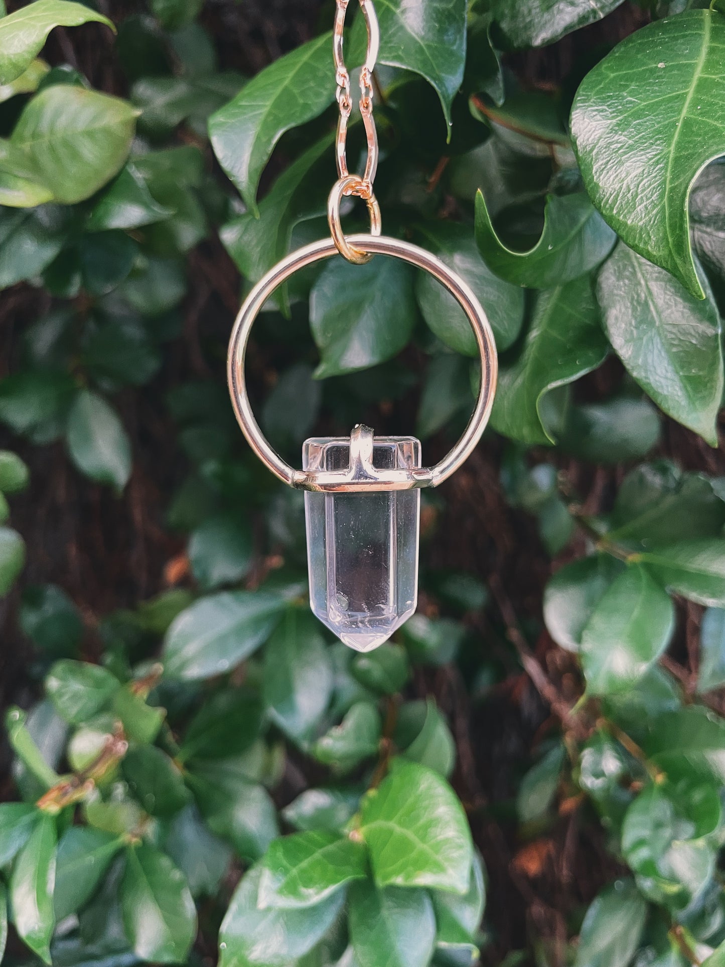 Clear Quartz Prong Talisman