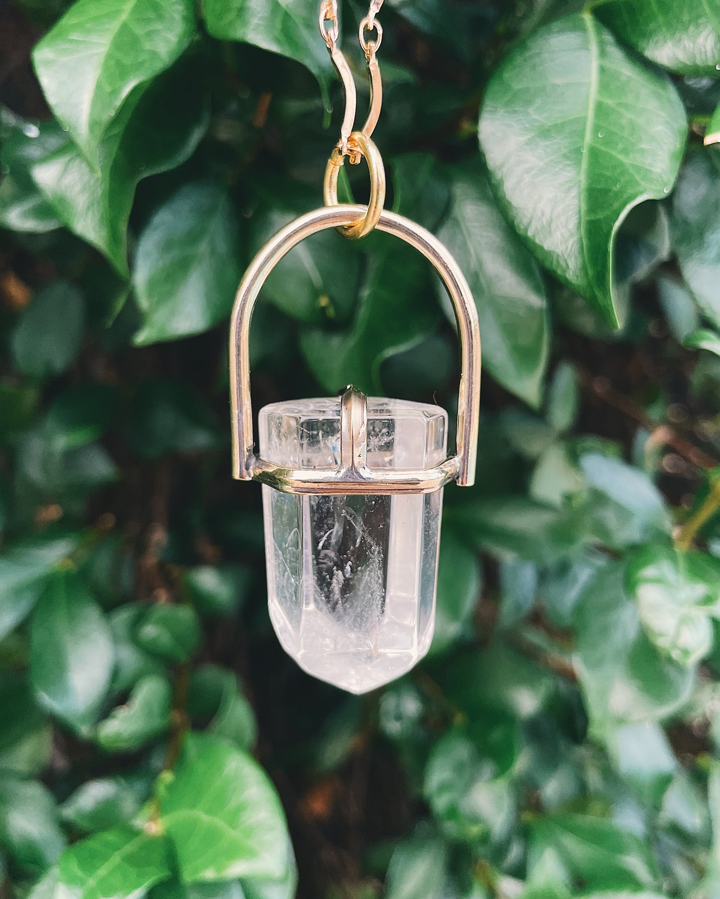 Clear Quartz Prong Talisman