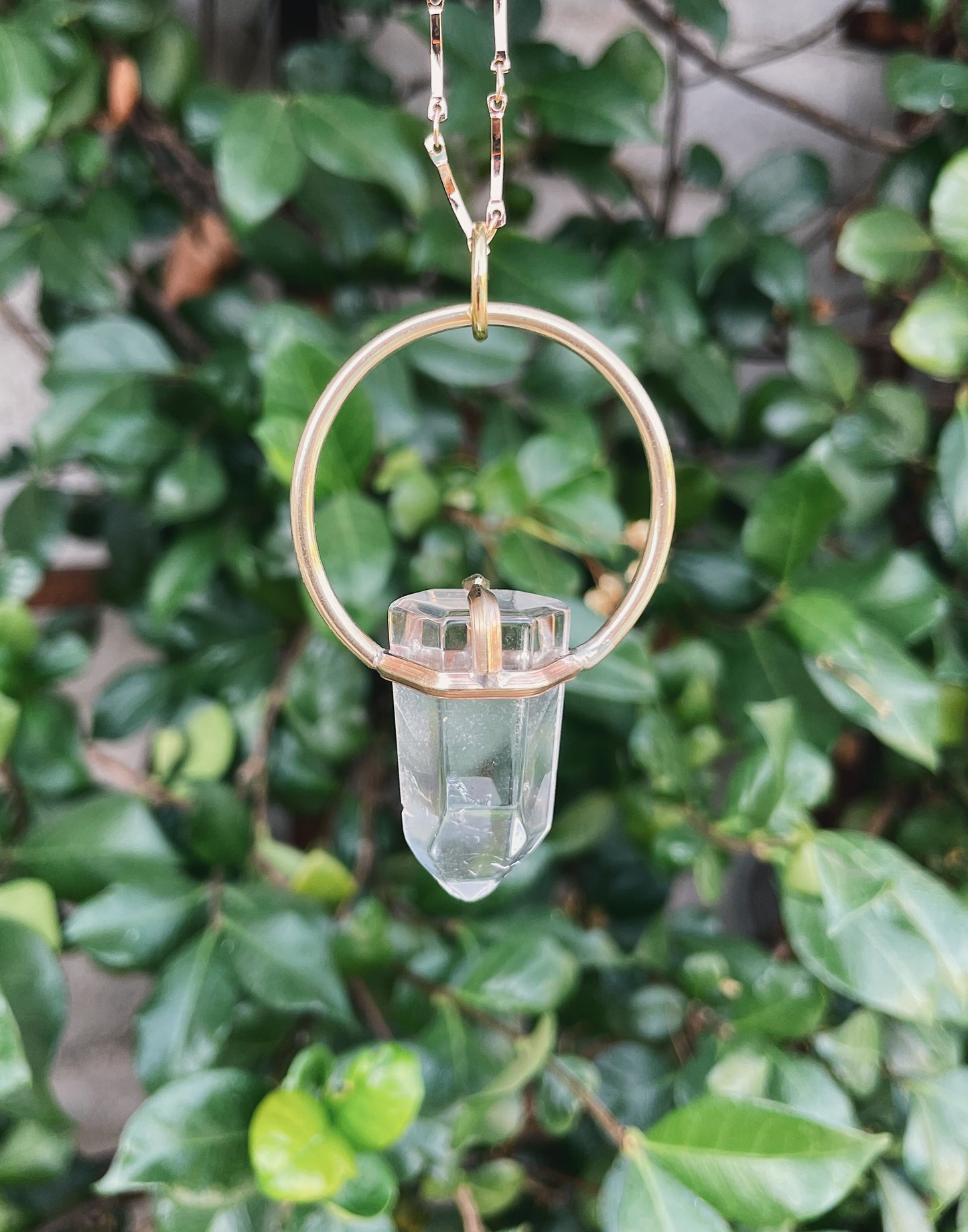 Clear Quartz Prong Talisman