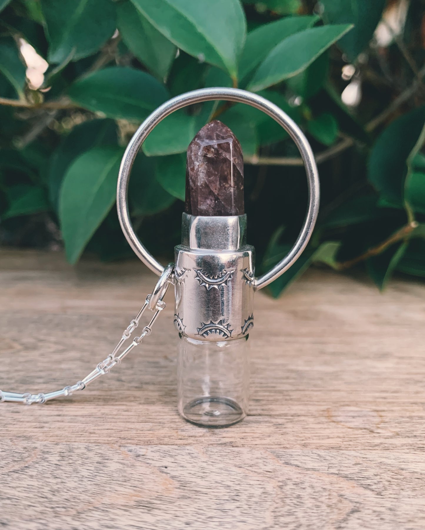 Horizon - Super 7 and Sterling Silver Rollerball Necklace