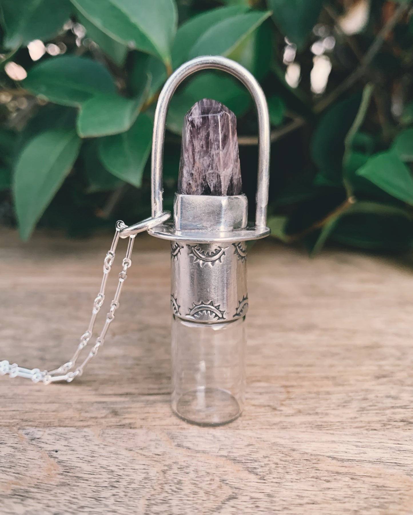 Classic - Super 7 and Sterling Silver Rollerball Necklace