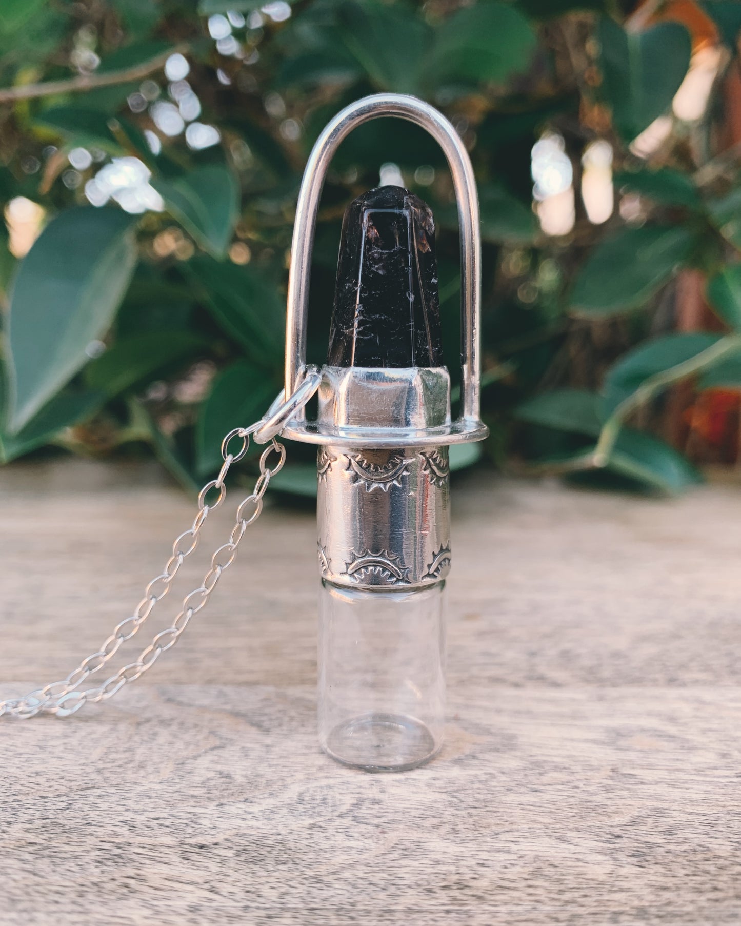 Sterling Silver Classic - Super 7 Rollerball Necklace