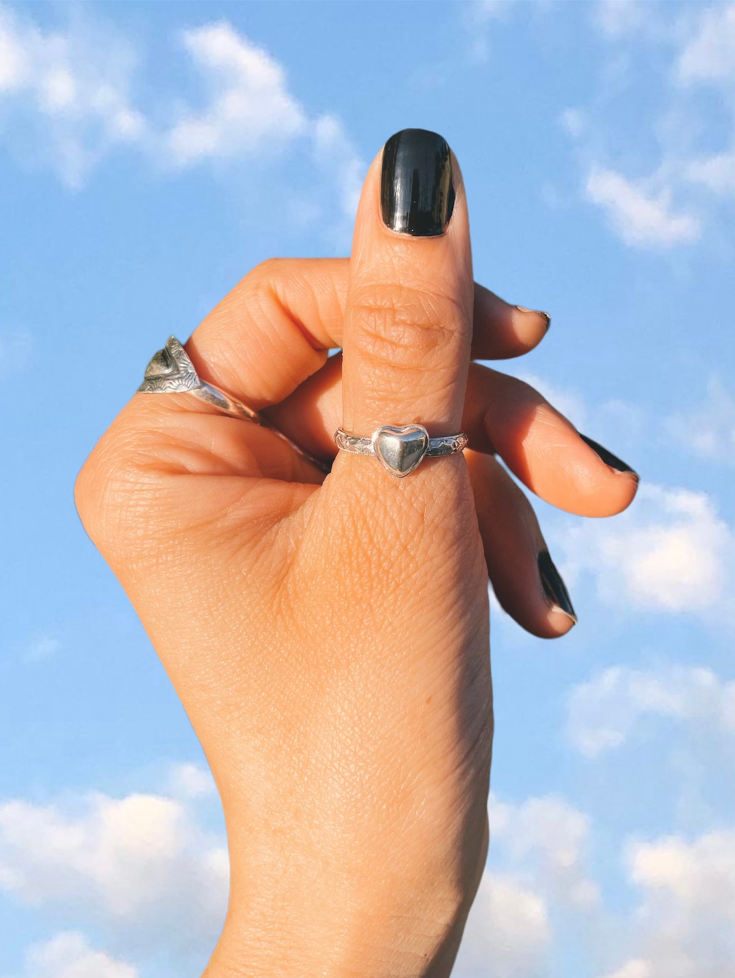 Sterling Heart ring