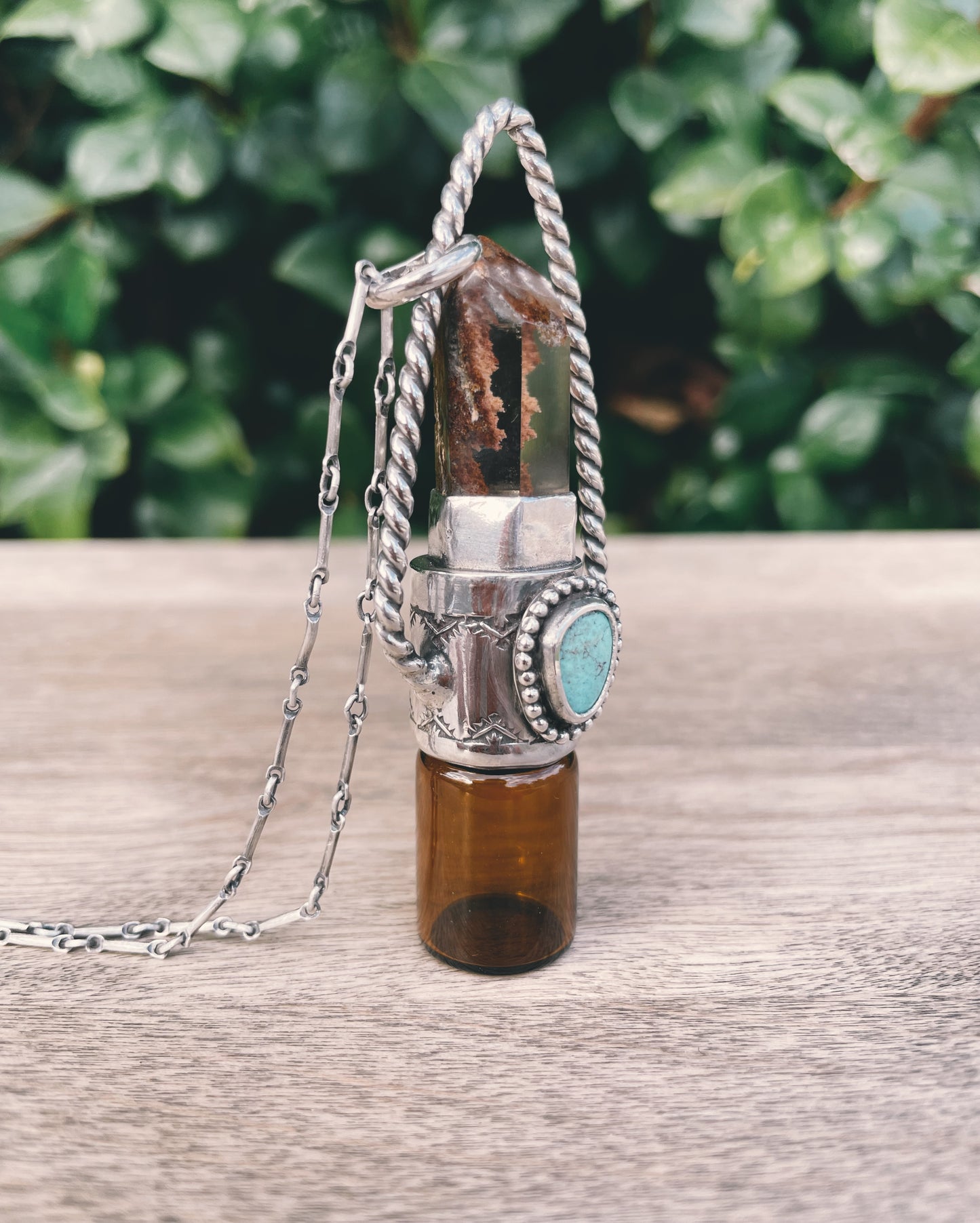 Amphibole & Kingman Turquoise