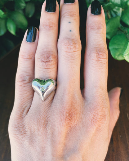 Heartthrob Peridot ring size 5.5