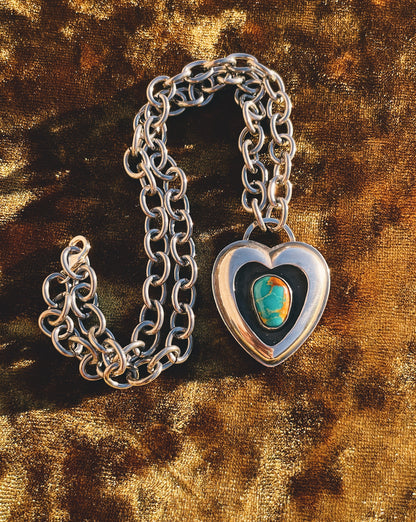 Sterling Silver Heartthrob shadowbox choker