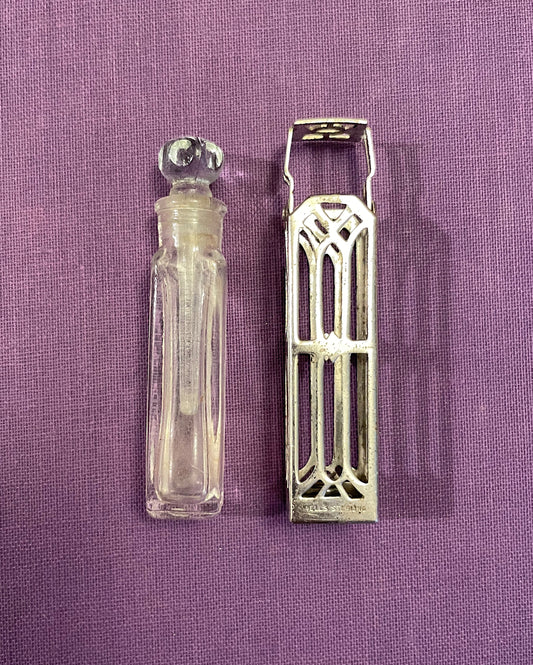 Vintage Wells Sterling perfume vial.