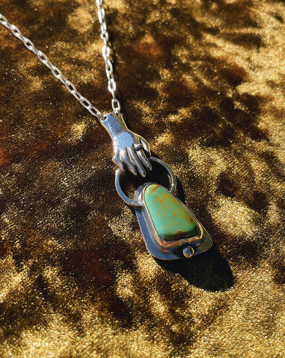Turquoise Offering hand Necklace