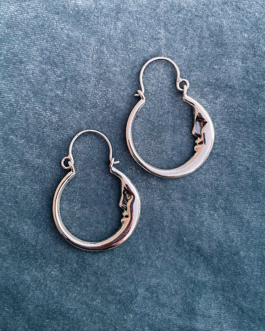 Crescent Hoop Earrings