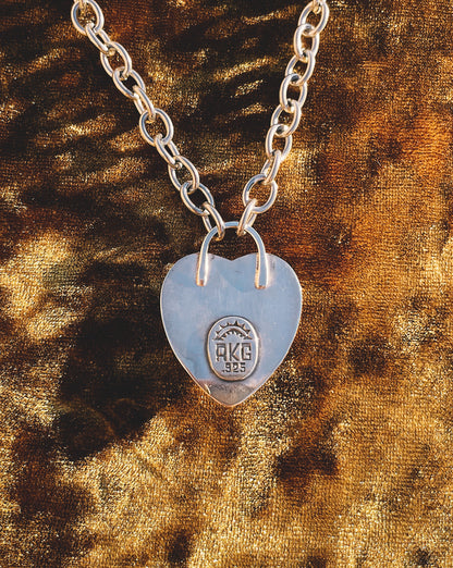 Sterling Silver Heartthrob shadowbox choker