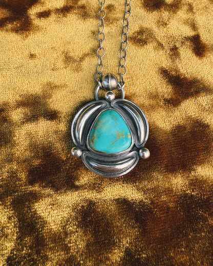 Sonoran Turquoise triangle necklace