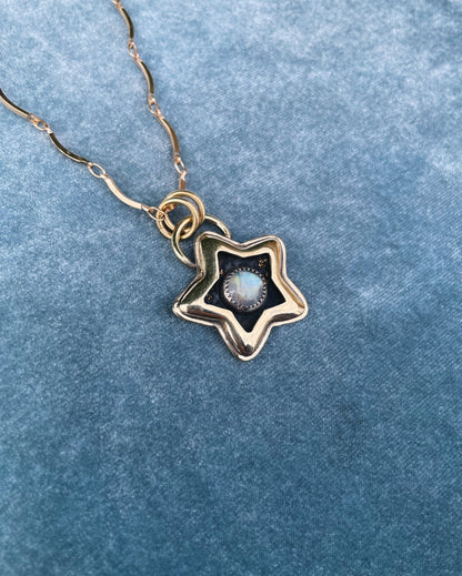 Moonstone Brass Star shadowbox