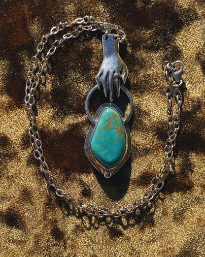 Turquoise Offering hand Necklace