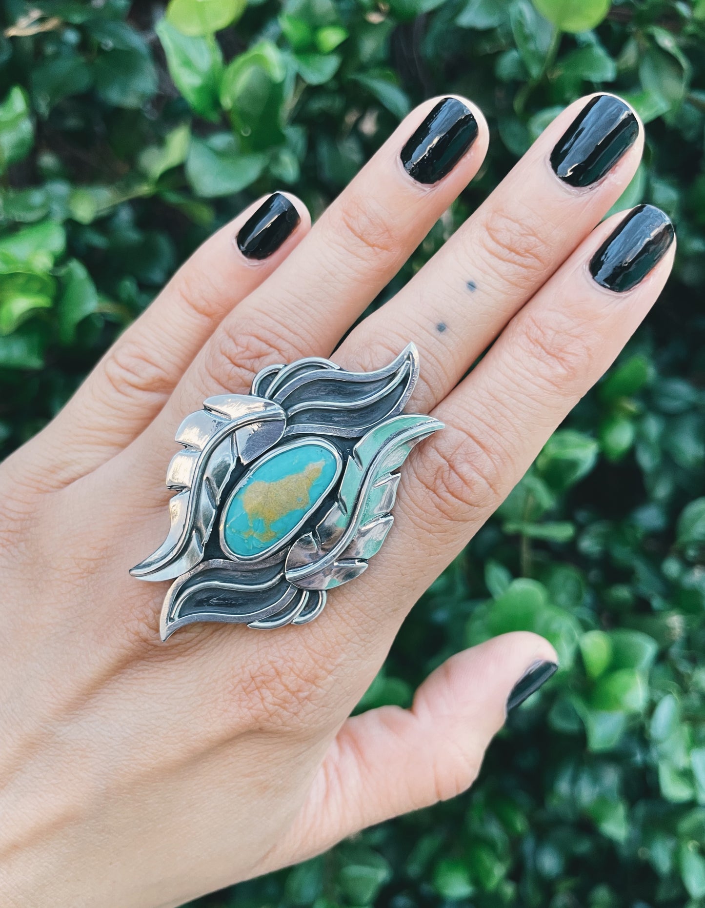 Hachita Turquoise Ring Size 7