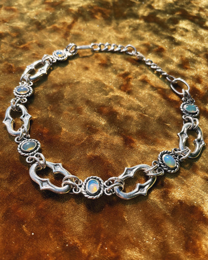 Sterling Silver & Australian Opal Choker