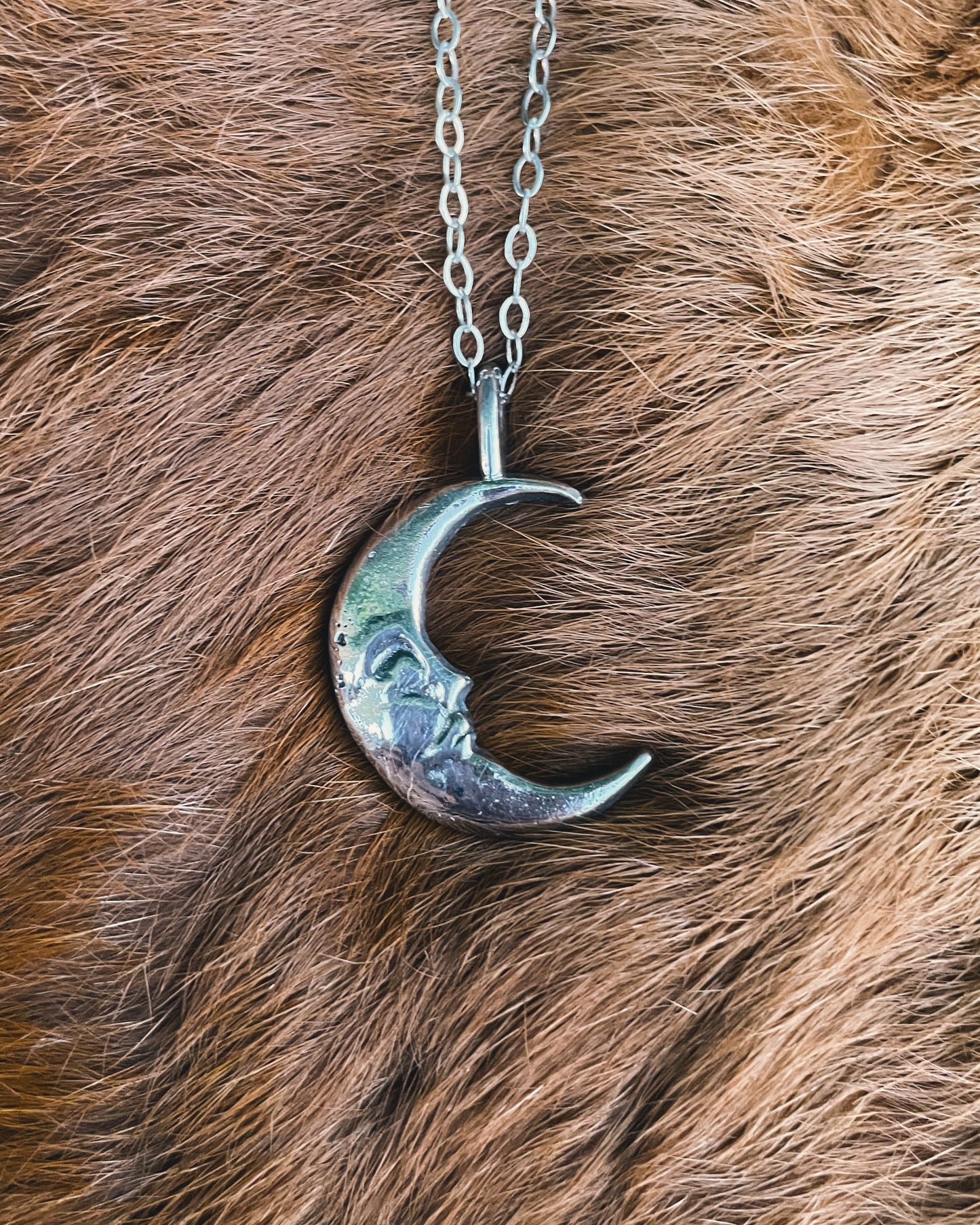 Sterling Man in the Moon pendant