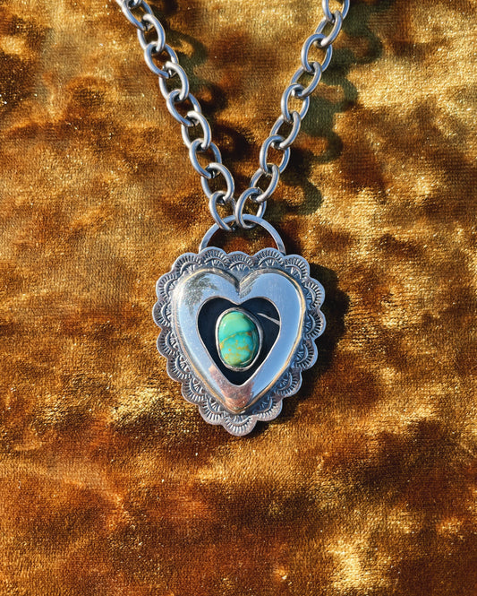Sterling Silver Heartthrob shadowbox choker