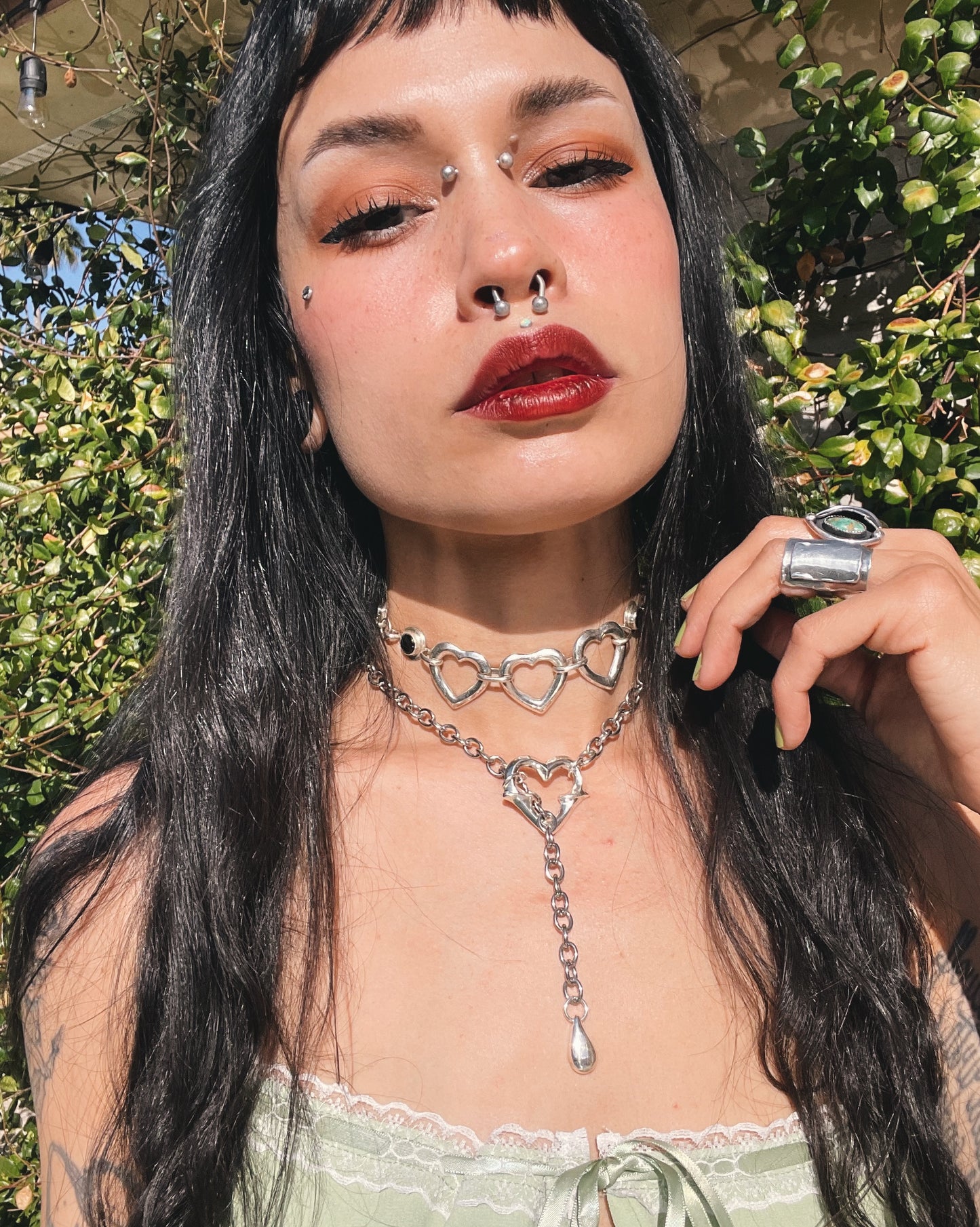 Heartthrob + Tear Drop Lariat Choker