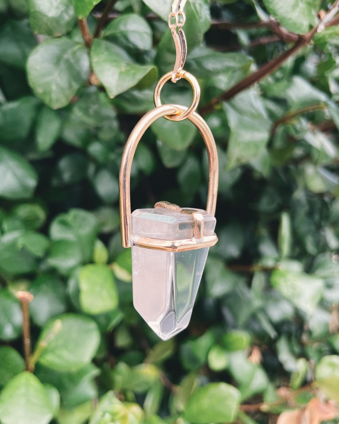 Clear Quartz Prong Talisman
