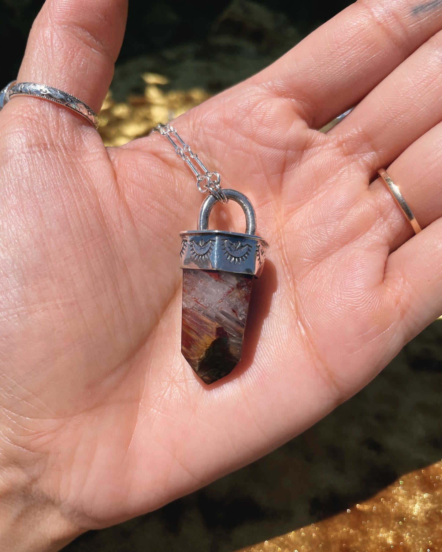 Amphibole Quartz Talisman